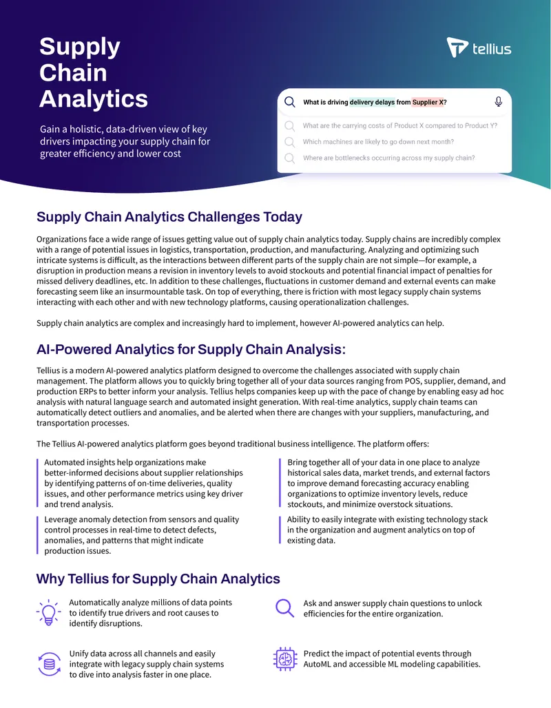 Challenges and Solutions in Supply Chain Analytics