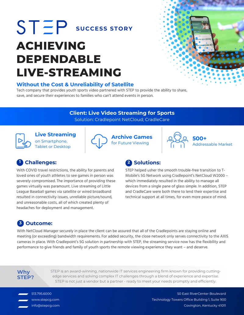 Live Streaming Solution for Youth Sports Events