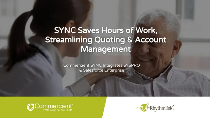 Commercient SYNC Integration for SYSPRO and Salesforce