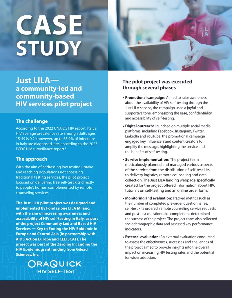 Just LILA Community-Based HIV Services Pilot Project