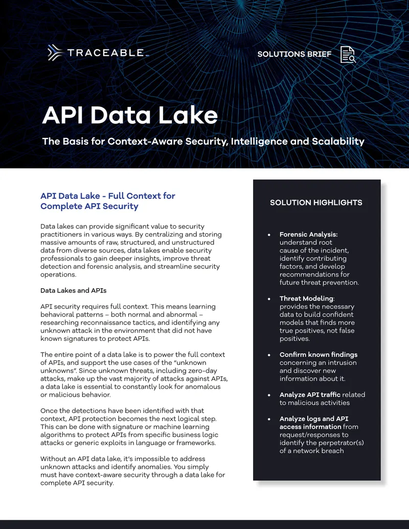 API Data Lake for Context-Aware Security