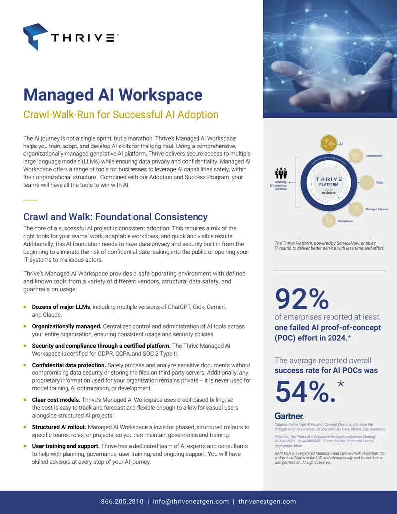 Managed AI Workspace for Organizational AI Adoption