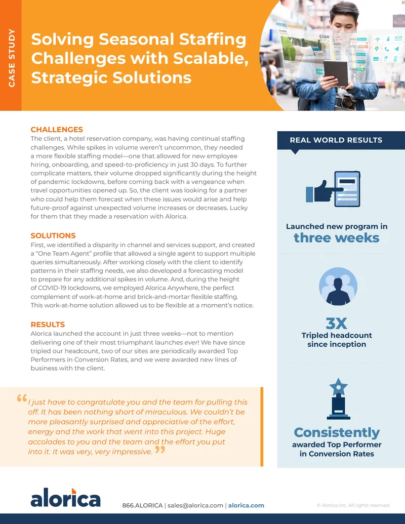 Solving Seasonal Staffing Challenges with Scalable Solutions