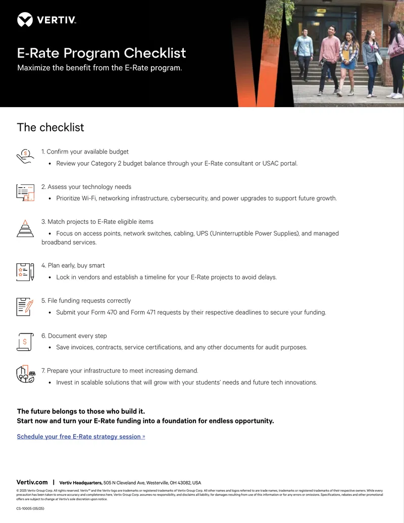 E-Rate Program Implementation Checklist