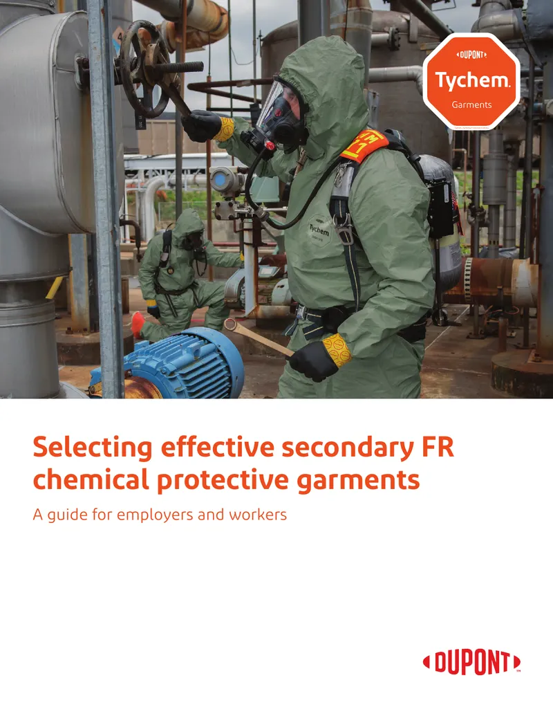 Guide for Selecting Secondary FR Chemical Protective Garments