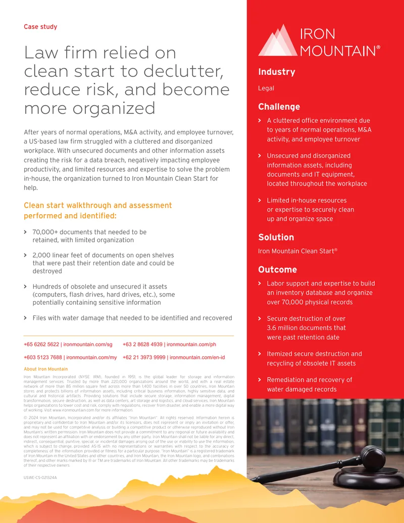 Law Firm Case Study on Information Management