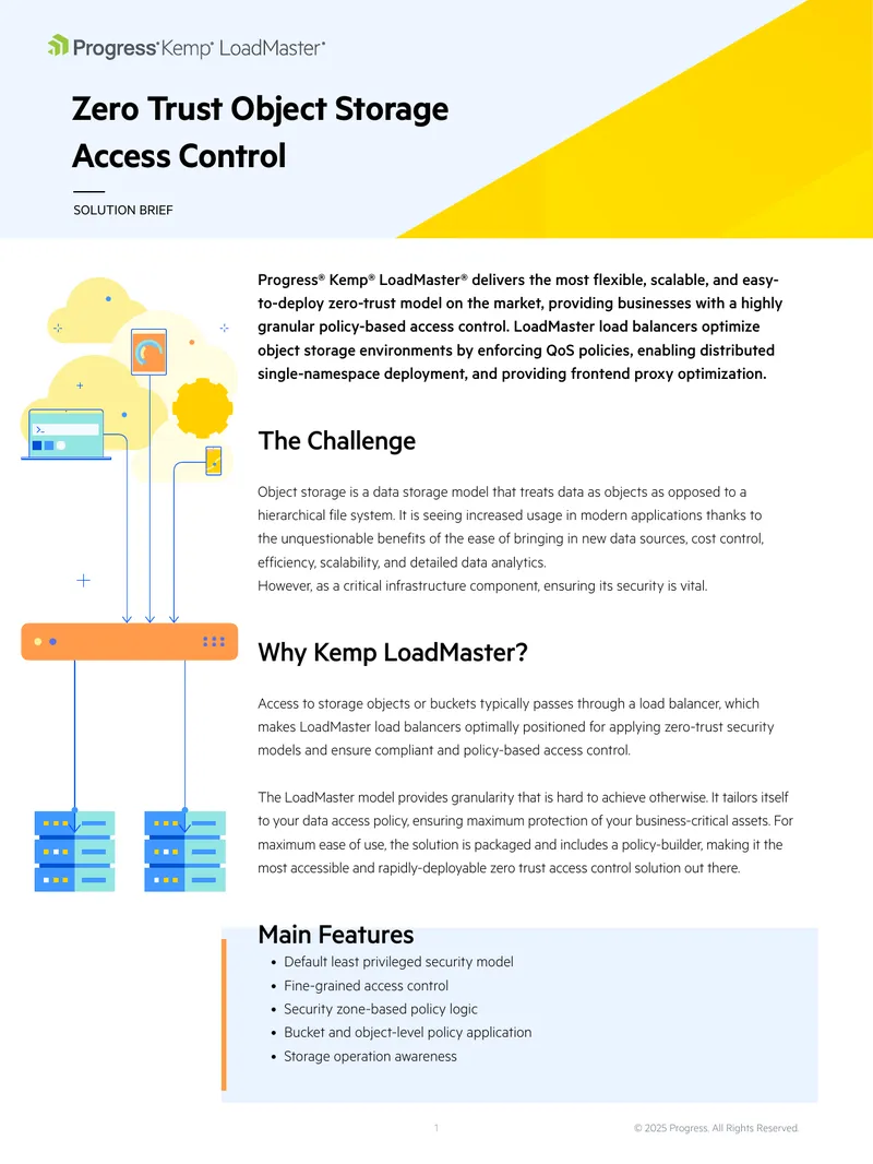 Zero Trust Object Storage Access Control