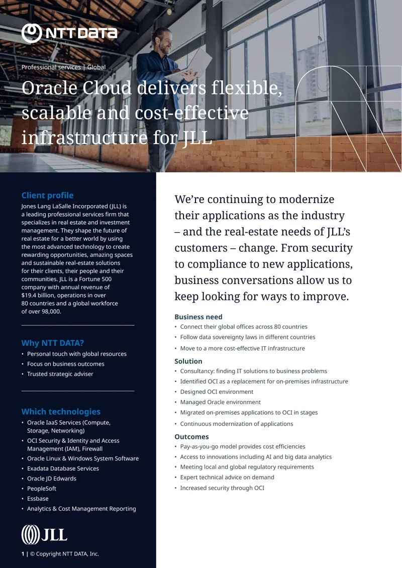 Cloud Migration Strategy for Jones Lang LaSalle
