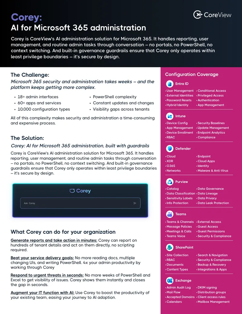 AI Administration Solution for Microsoft 365