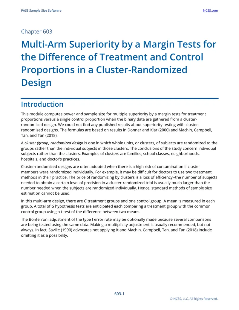 Multi-Arm Superiority Testing in Cluster-Randomized Designs