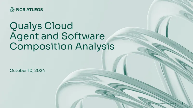 Qualys Cloud Agent and Software Composition Analysis Implementation