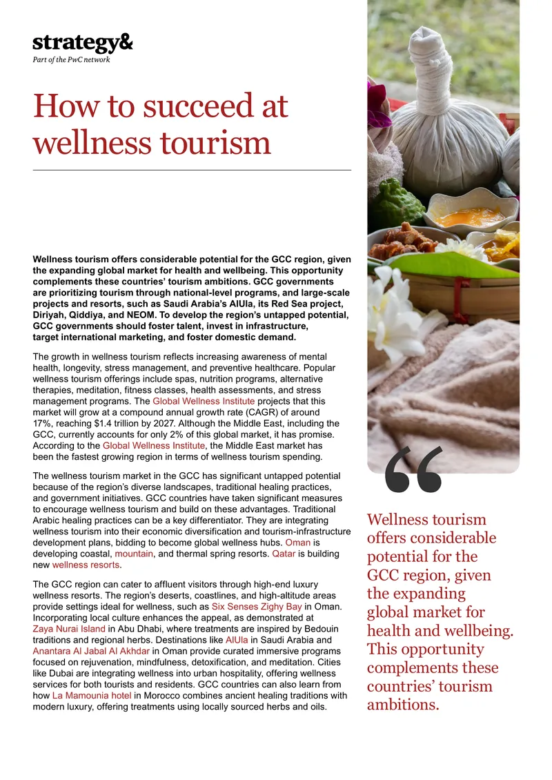 Wellness Tourism Development in the GCC Region