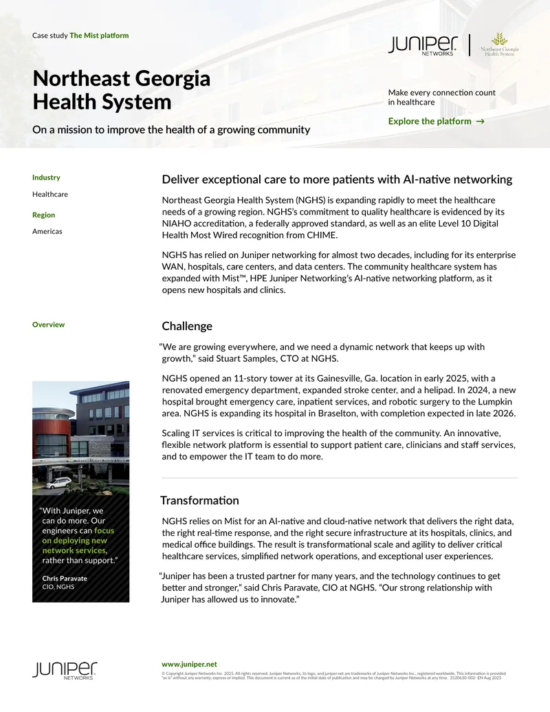 Northeast Georgia Health System Case Study