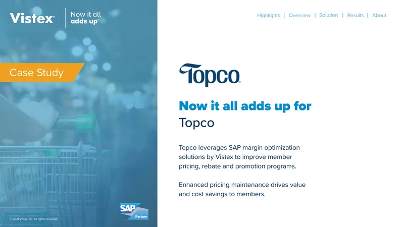 Topco SAP Margin Optimization Case Study