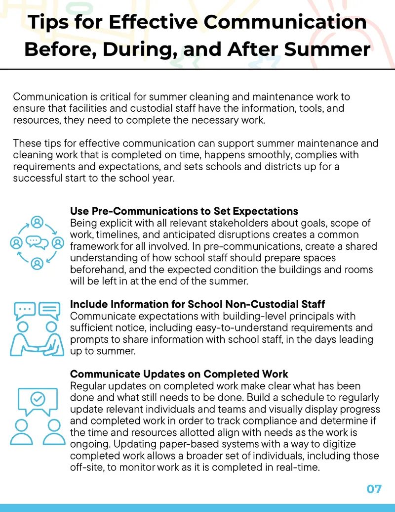 Effective Communication Strategies for Summer Maintenance