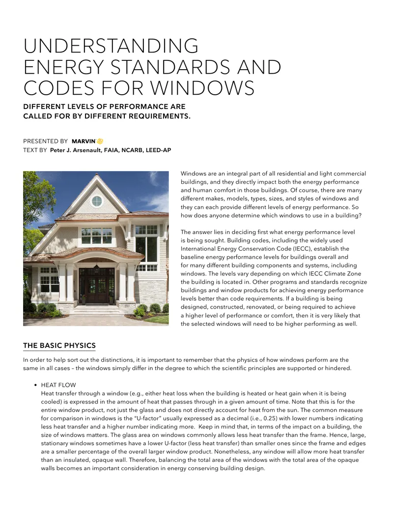 Understanding Energy Codes and Standards for Windows