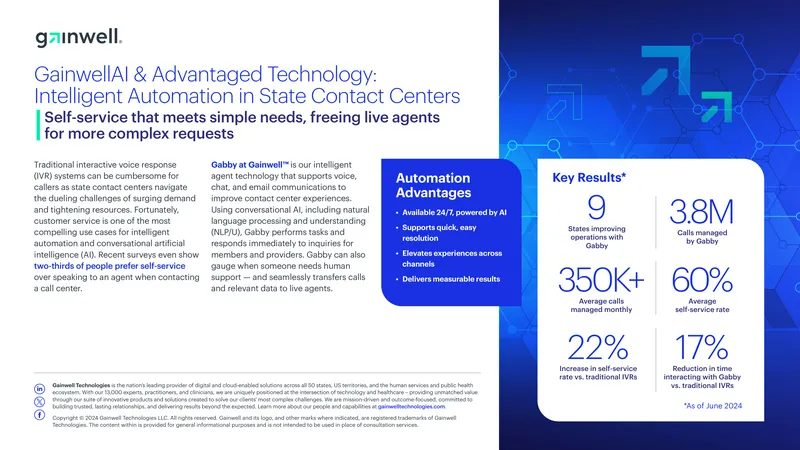 Intelligent Automation in State Contact Centers
