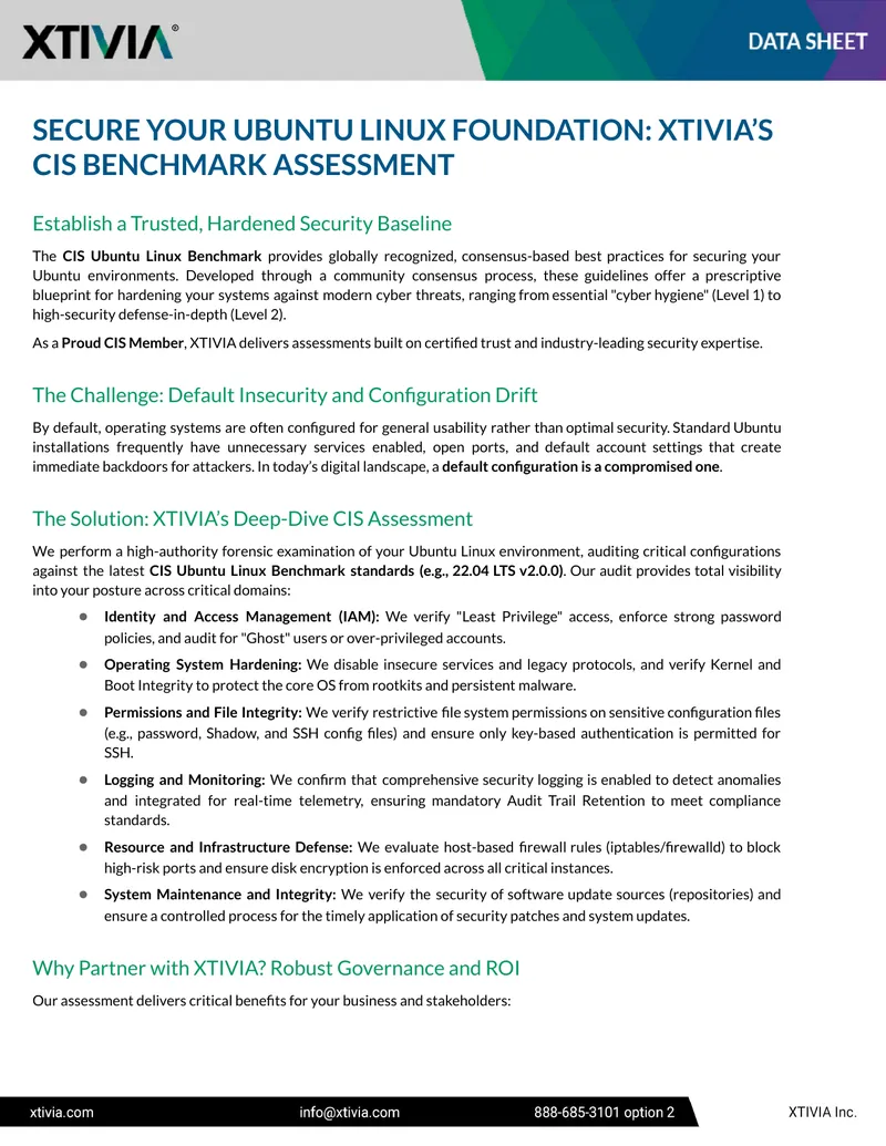 CIS Benchmark Assessment for Ubuntu Linux Security