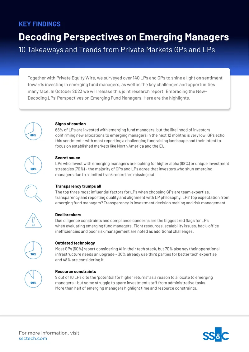 Key Findings on Emerging Fund Managers preview page 1