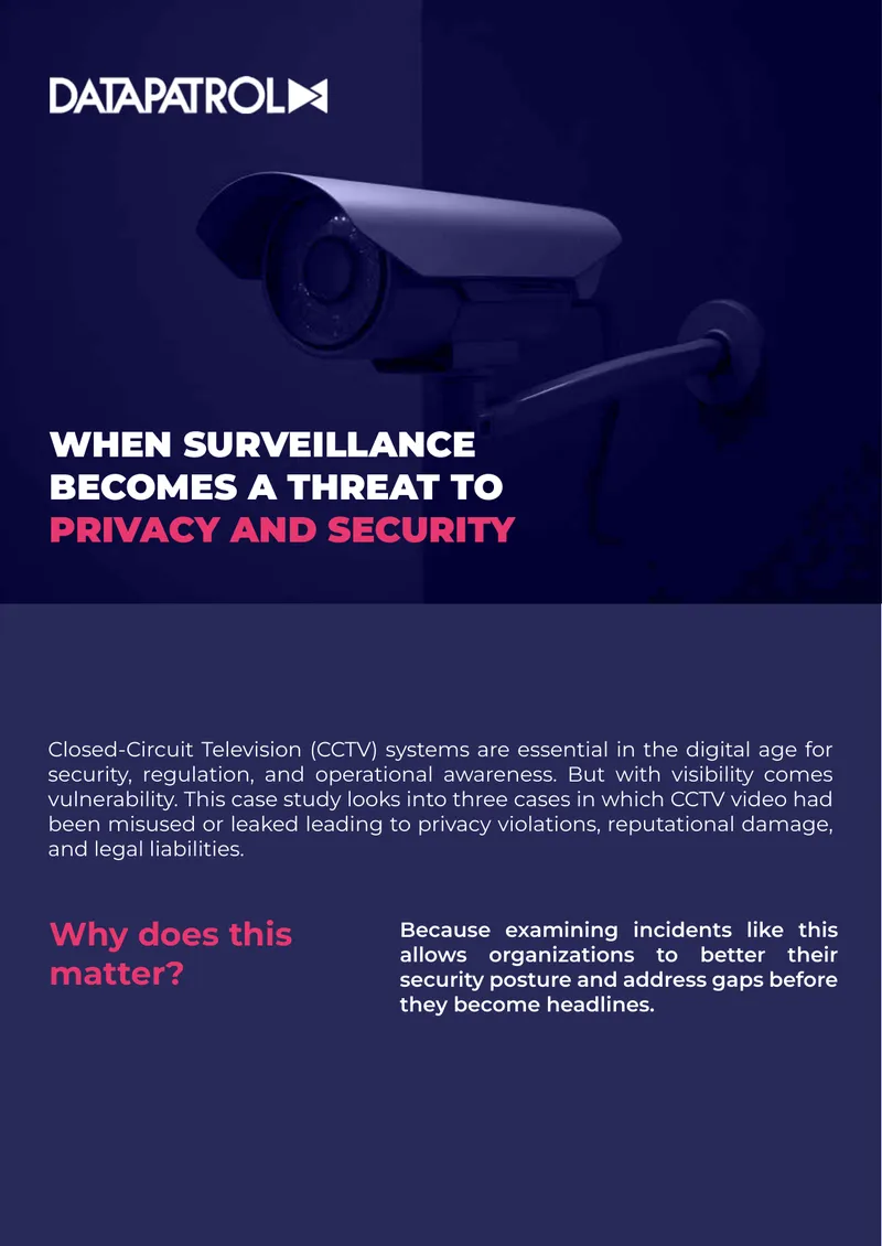 CCTV Surveillance Data Privacy Case Study