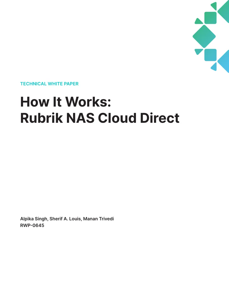 How It Works: Rubrik NAS Cloud Direct Technical White Paper