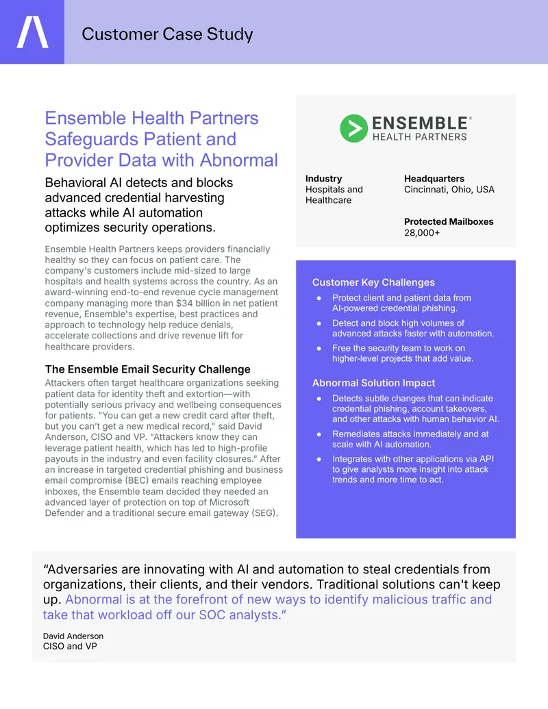 Ensemble Health Partners Data Protection Strategy