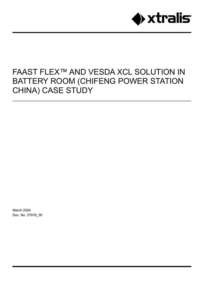 FAAST FLEX and VESDA XCL Solution in Battery Room Case Study