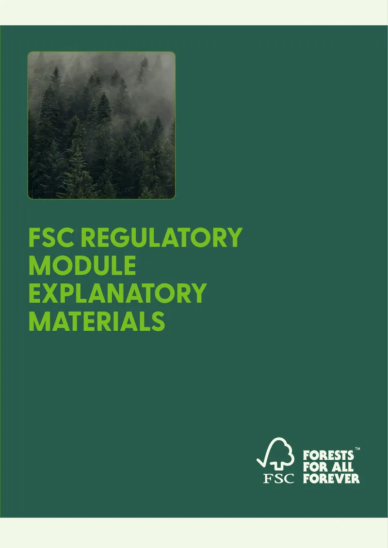 FSC Regulatory Module Explanatory Materials