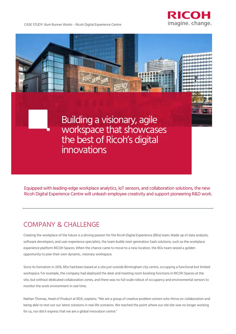 Ricoh Digital Experience Centre Case Study