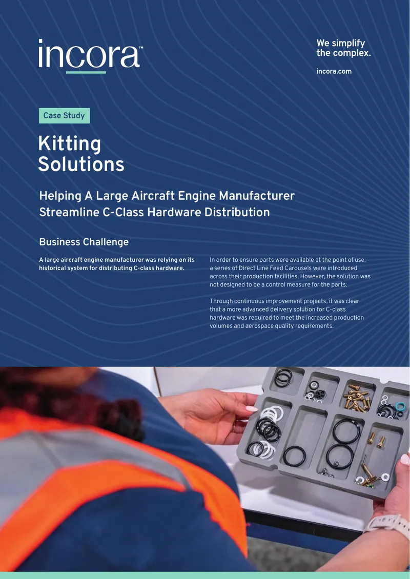 Kitting Solutions for Aircraft Engine Manufacturer
