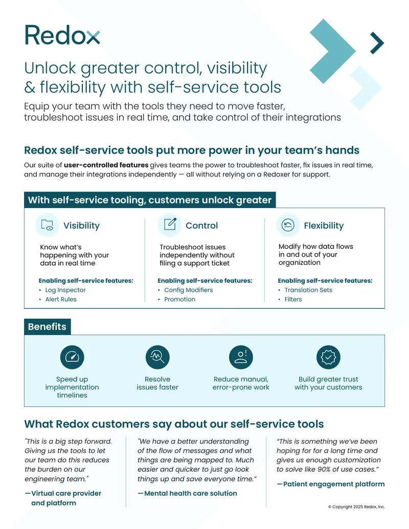 Redox Self-Service Tools Overview