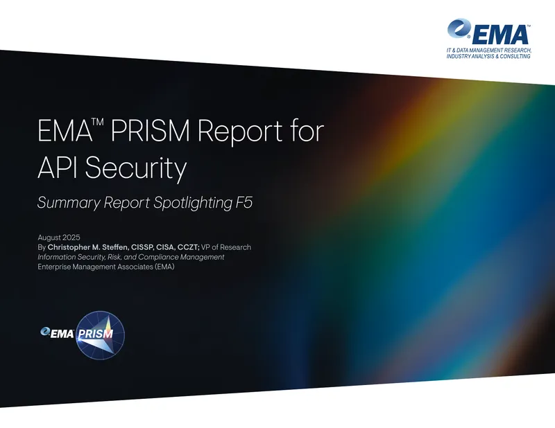 EMA PRISM Report on API Security Solutions