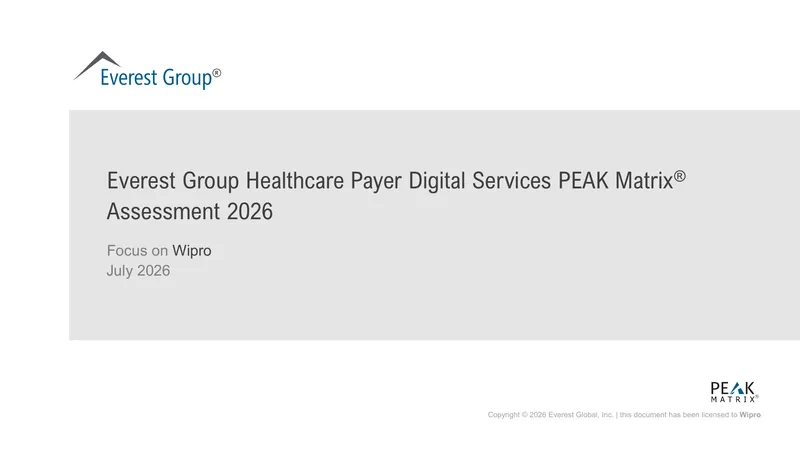 Healthcare Payer Digital Services PEAK Matrix Assessment 2026