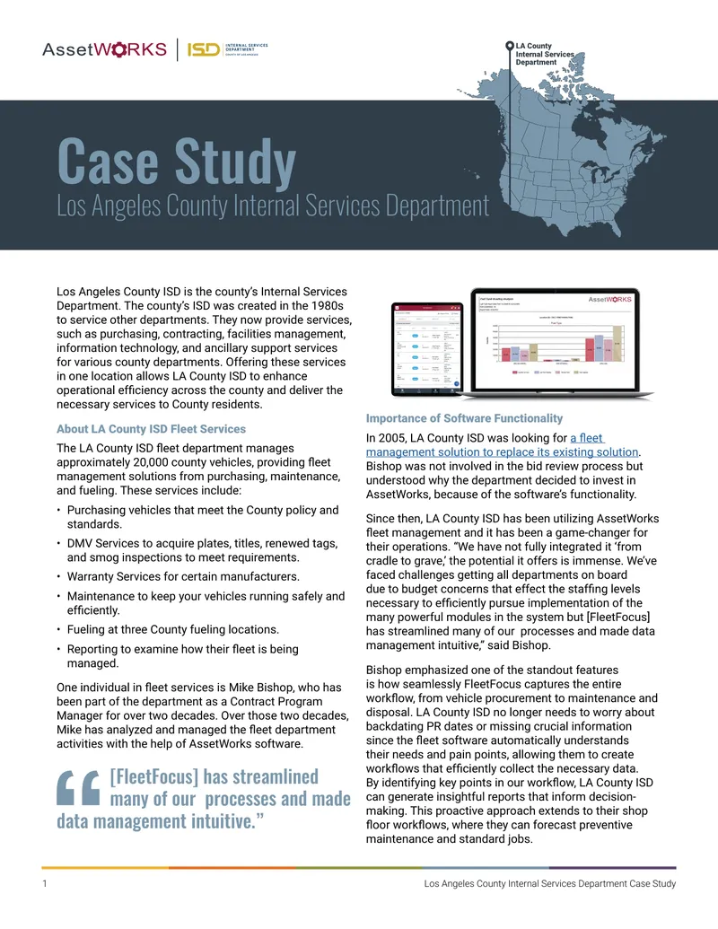 Los Angeles County Internal Services Department Fleet Management Case Study