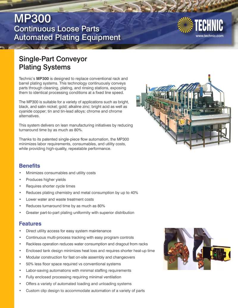 MP300 Continuous Loose Parts Automated Plating Equipment