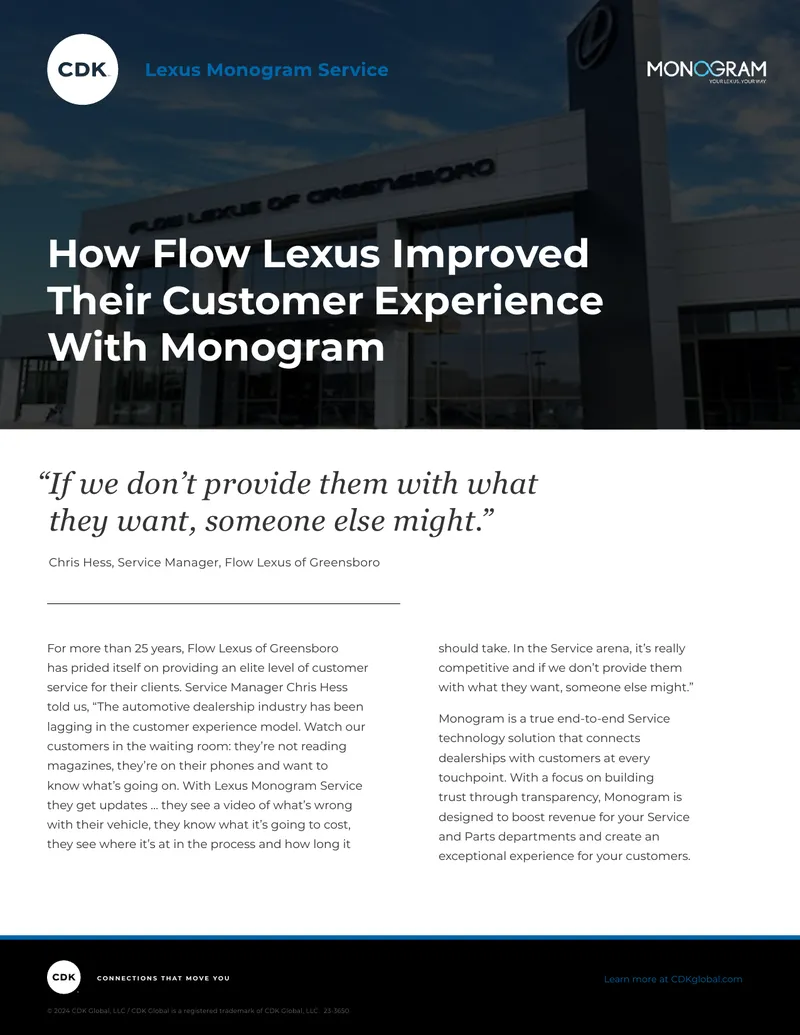 How Flow Lexus Improved Customer Experience With Monogram