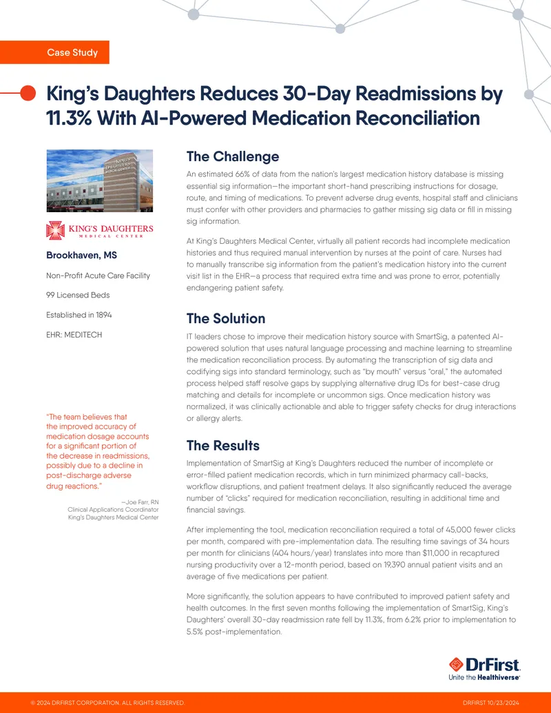 AI-Powered Medication Reconciliation Case Study