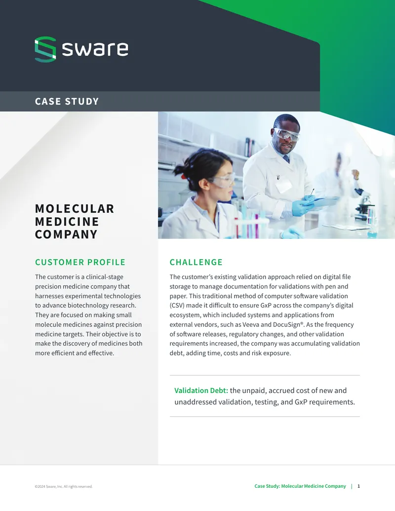 Case Study on Validation Process Improvement