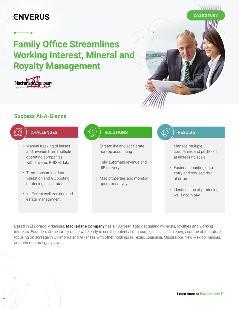MacFarlane Company Mineral Management Case Study