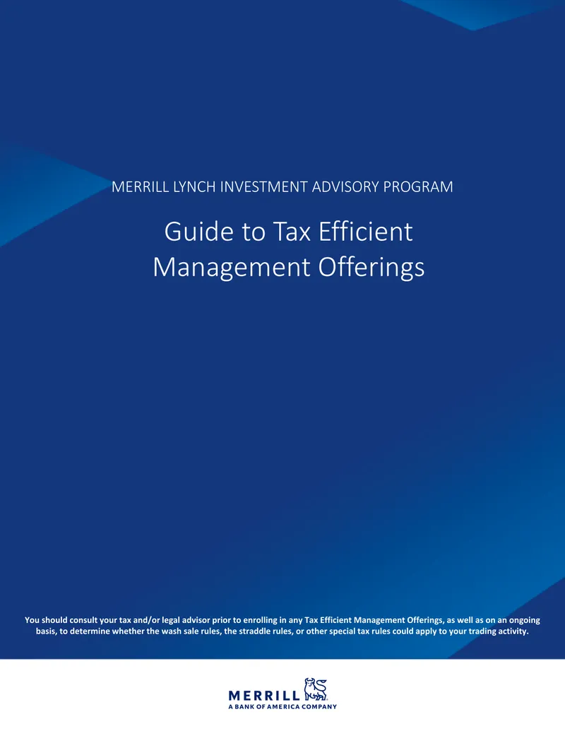 Guide to Tax Efficient Management Offerings