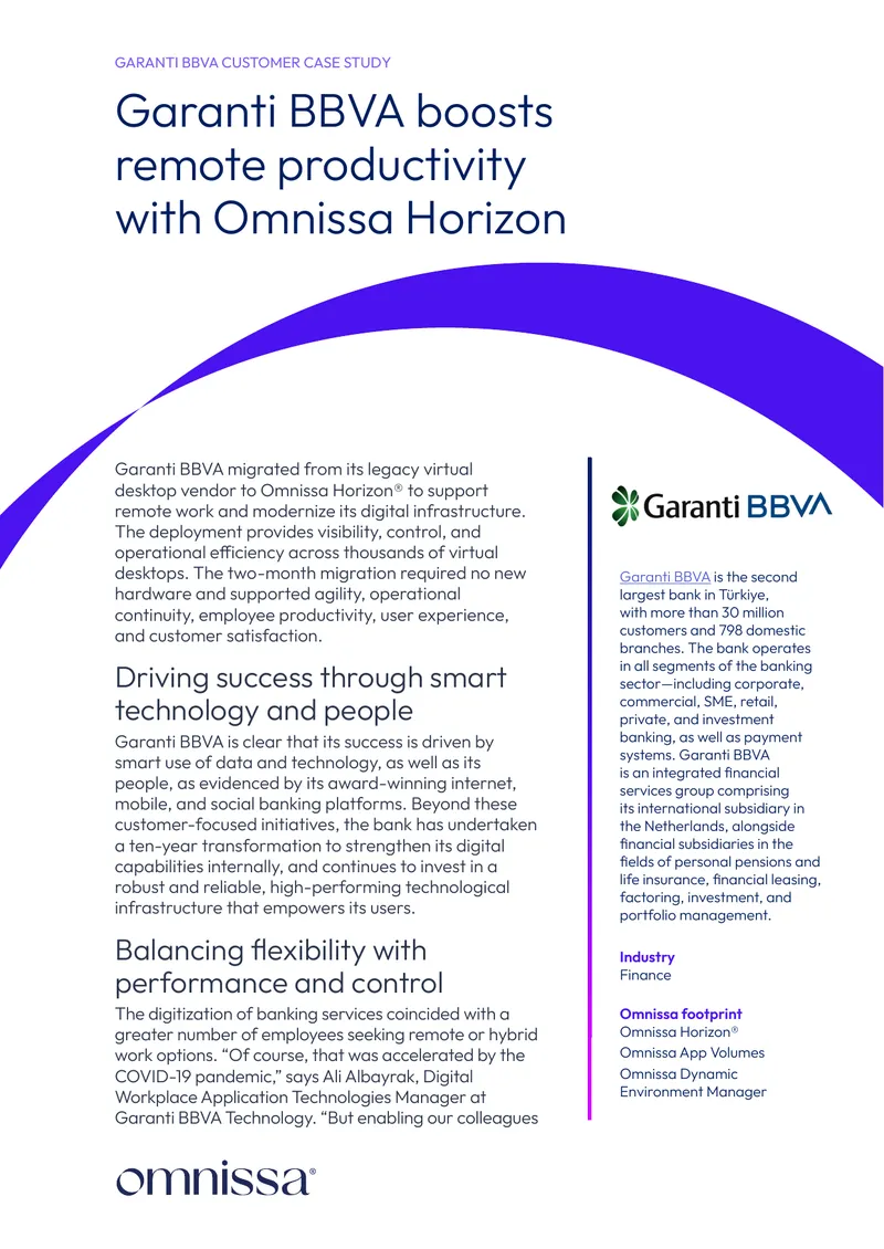 Garanti BBVA Remote Work Case Study