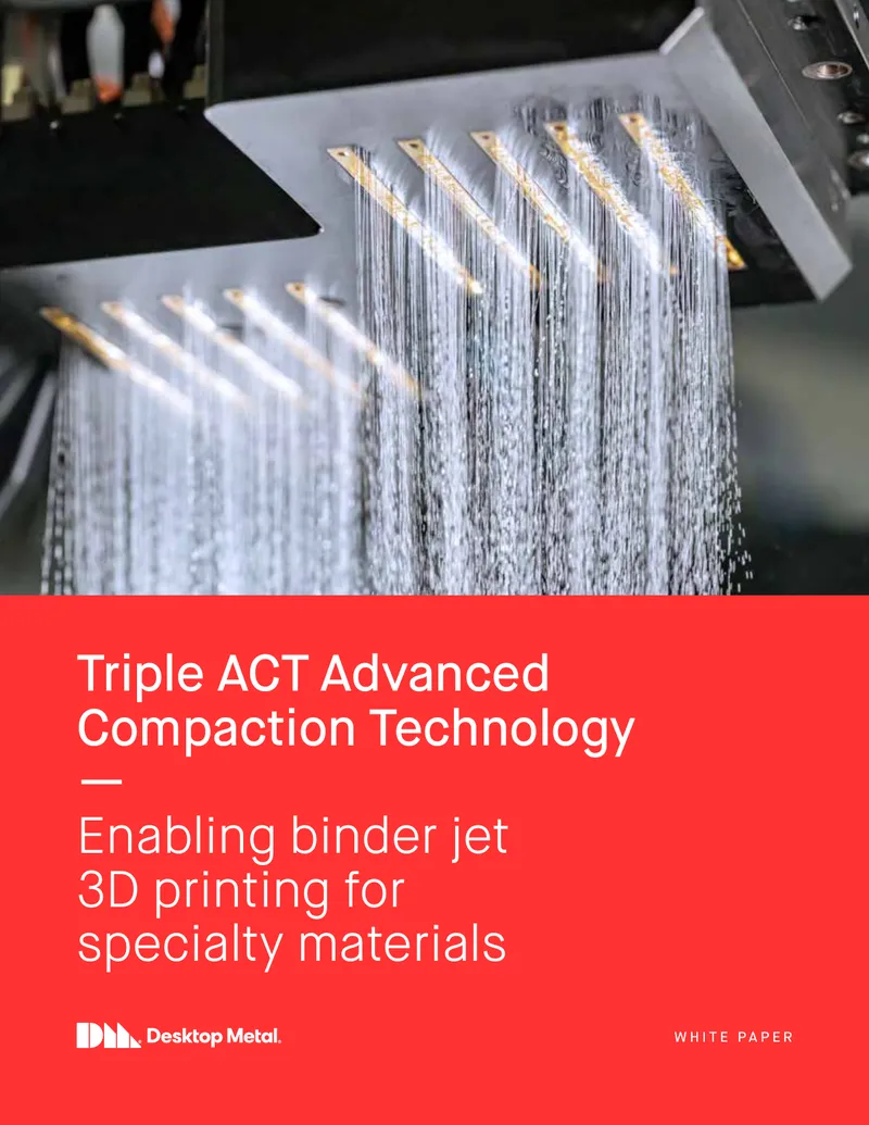 Triple ACT Advanced Compaction Technology for 3D Printing