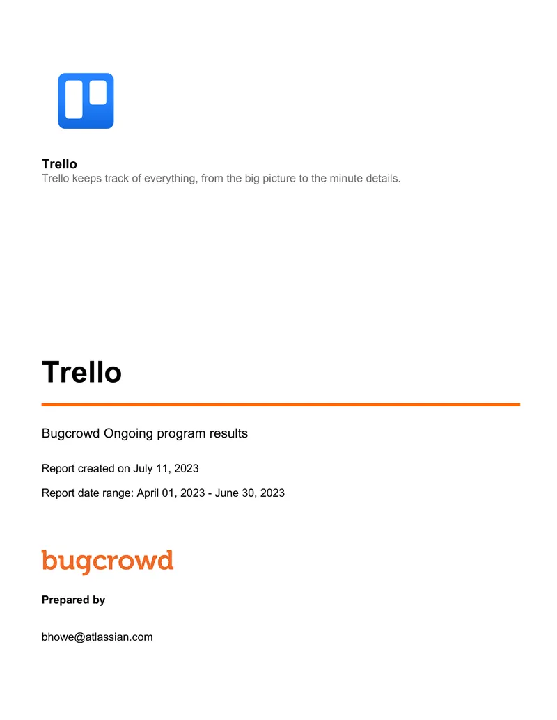 Trello Ongoing Bounty Program Results Report