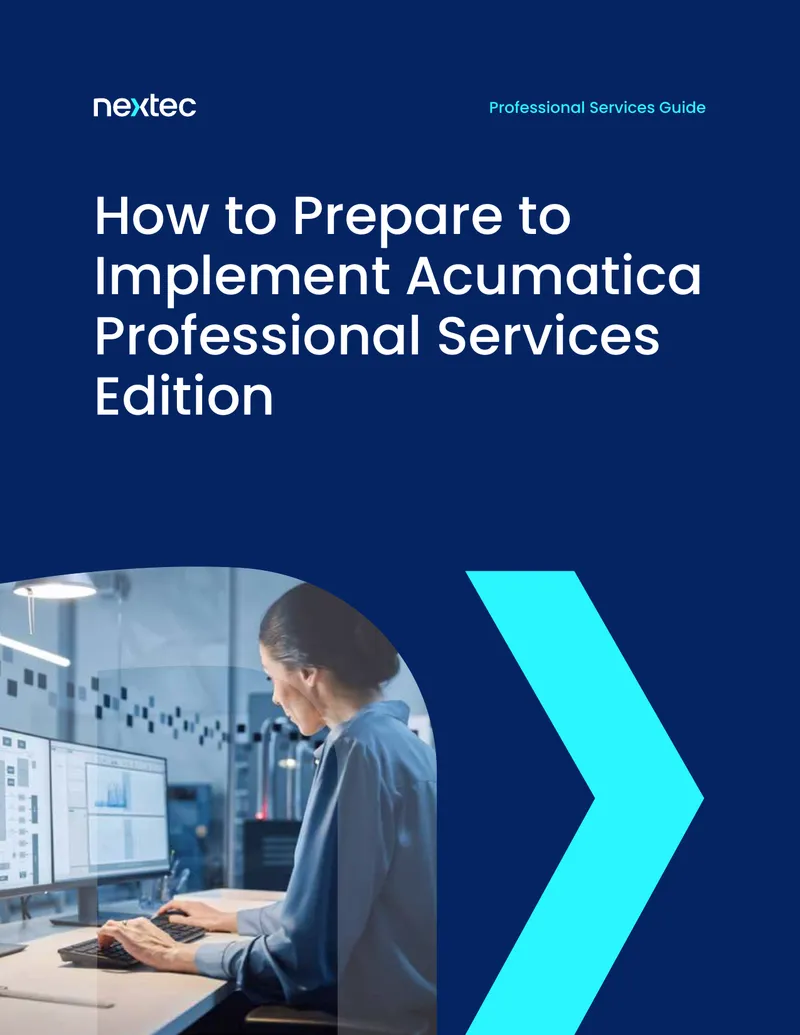 Guide to Implementing Acumatica Professional Services Edition