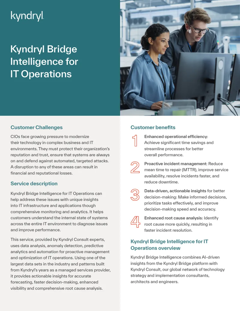 Kyndryl Bridge Intelligence for IT Operations Overview