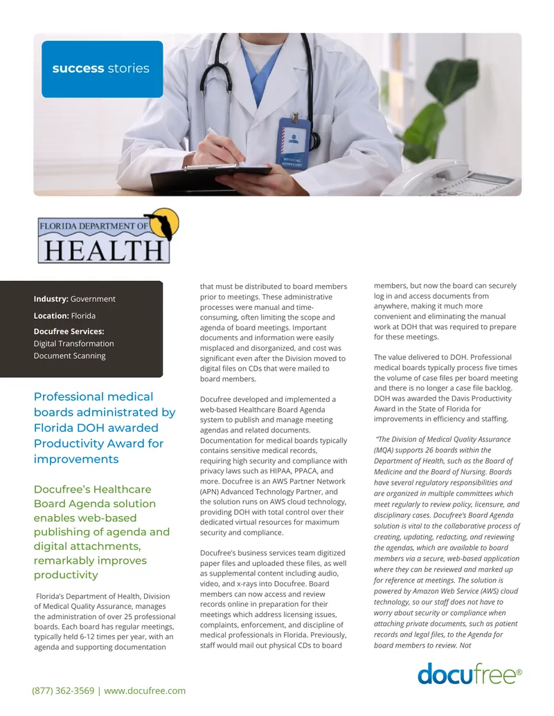 Healthcare Board Agenda System Implementation