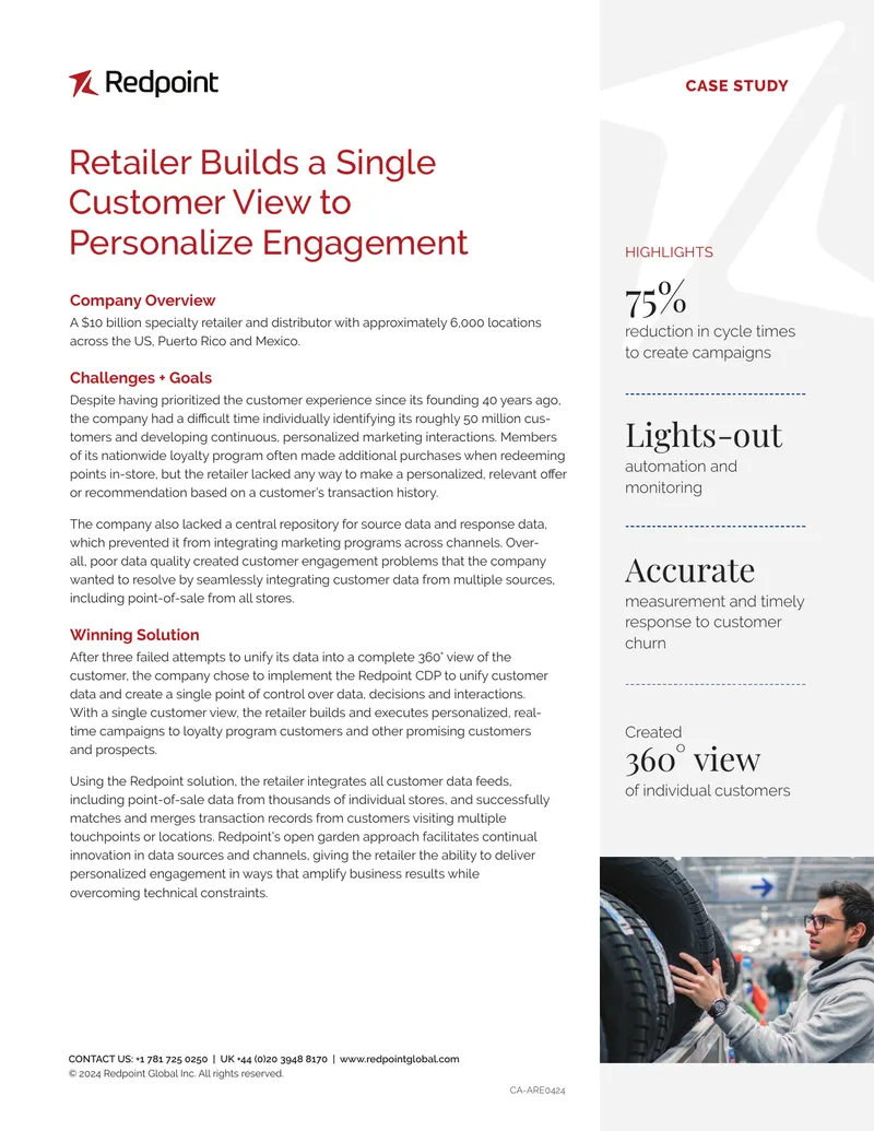 Retailer Builds Single Customer View for Engagement