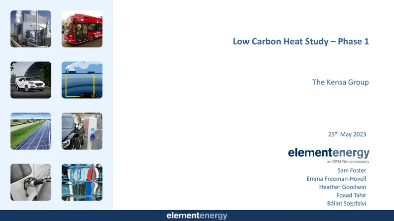 Low Carbon Heat Study Phase 1 Report