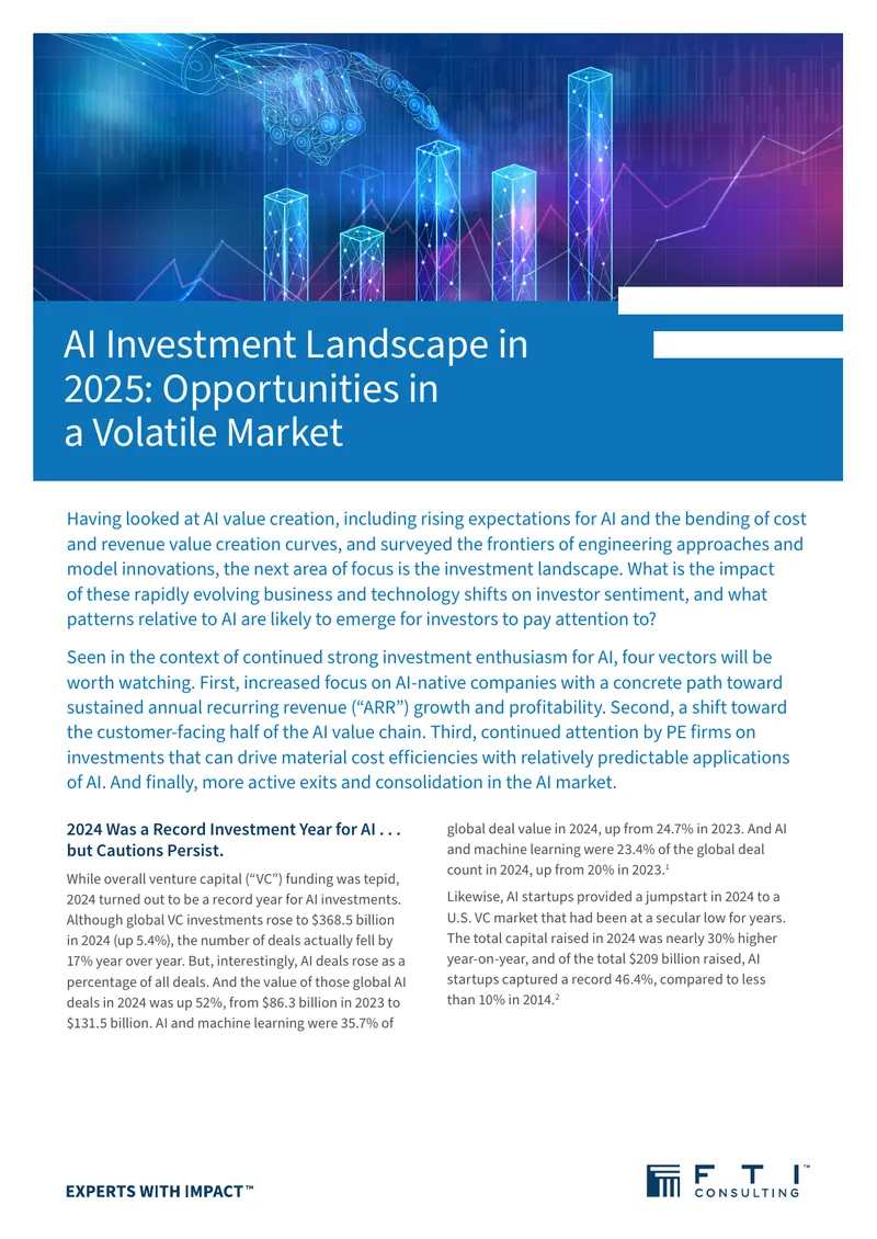 AI Investment Landscape in 2025 Analysis