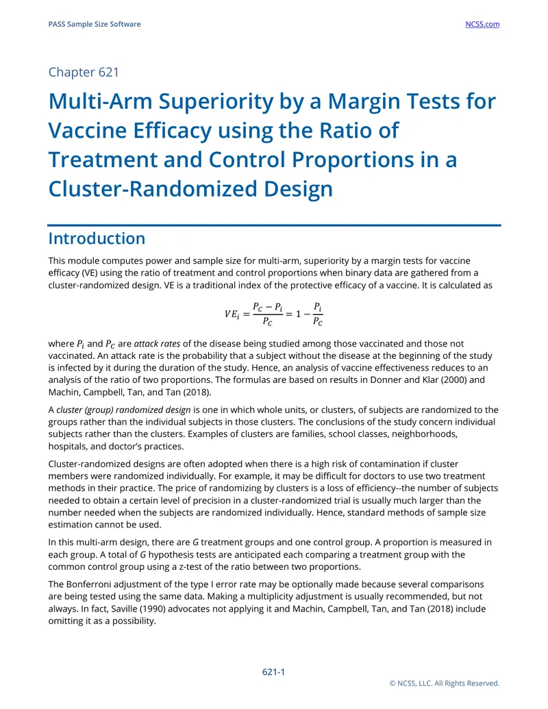 Multi-Arm Superiority Tests for Vaccine Efficacy